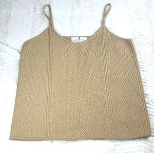 100% wool strappy crop sweater